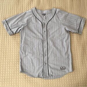 LRG Gray and Black Baseball Jersey